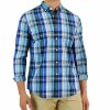 Casual Button-Down Shirts * | Club Room Arthur Classic-Fit Plaid Button-Down Poplin Shirt, Created For Macy'S Navy Blue