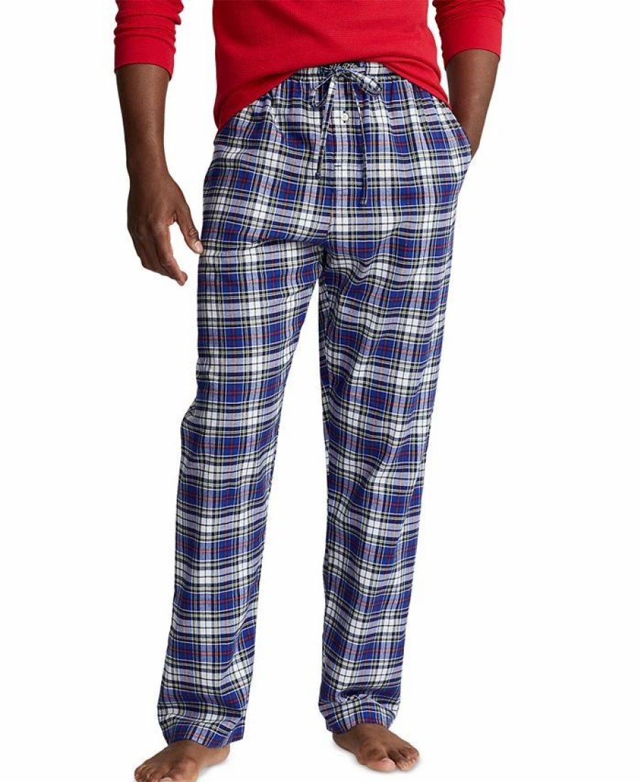 Pajamas & Robes * | Polo Ralph Lauren Men'S Flannel Plaid Pajama Pants