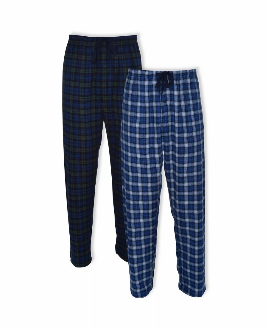 Pajamas & Robes * | Hanes Platinum Men'S Big And Tall Flannel Sleep Pant, 2 Pack