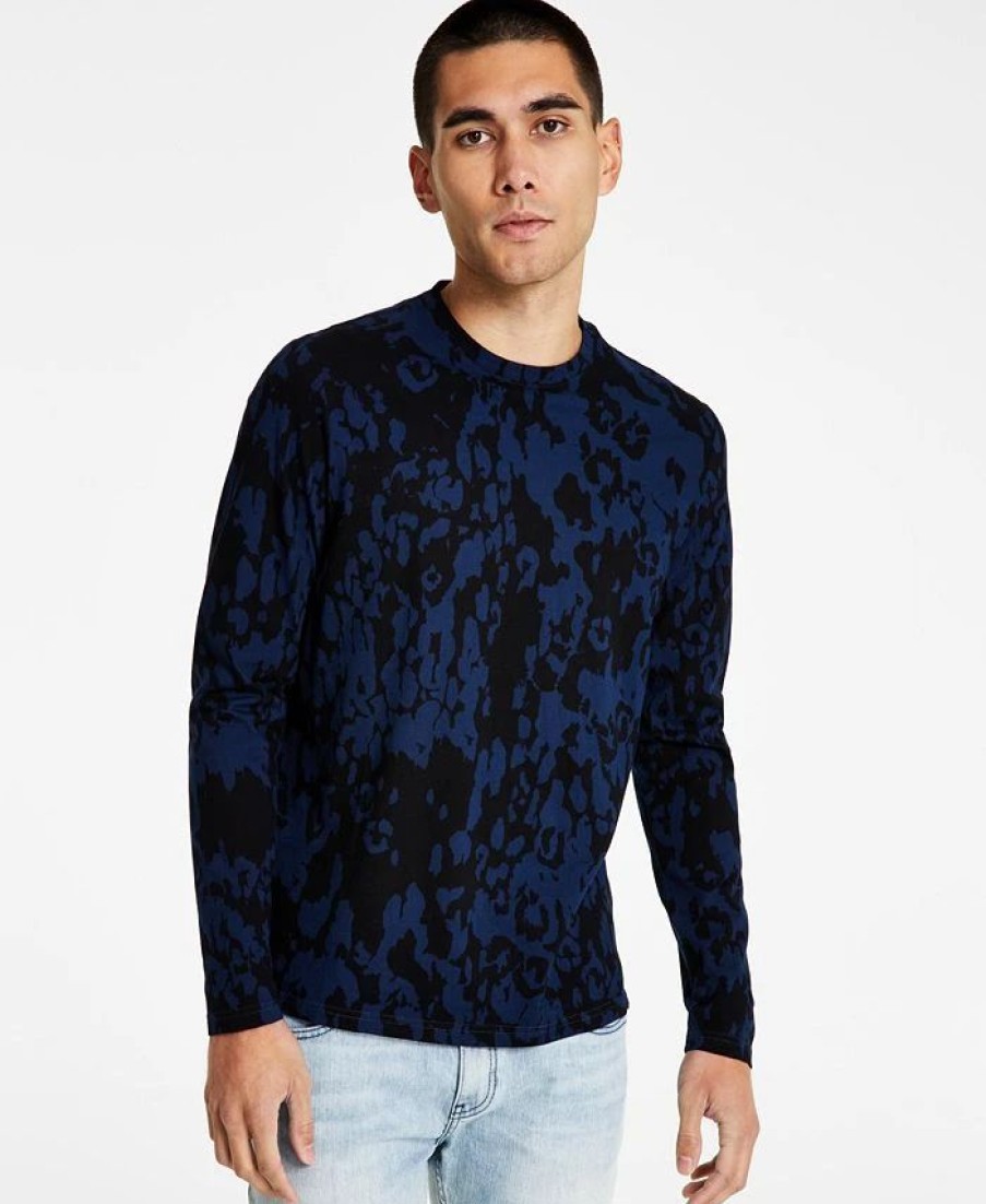 Casual Button-Down Shirts * | Inc International Concepts Men'S Mason Classic-Fit Abstract-Print Long-Sleeve T-Shirt, Created For Macy'S