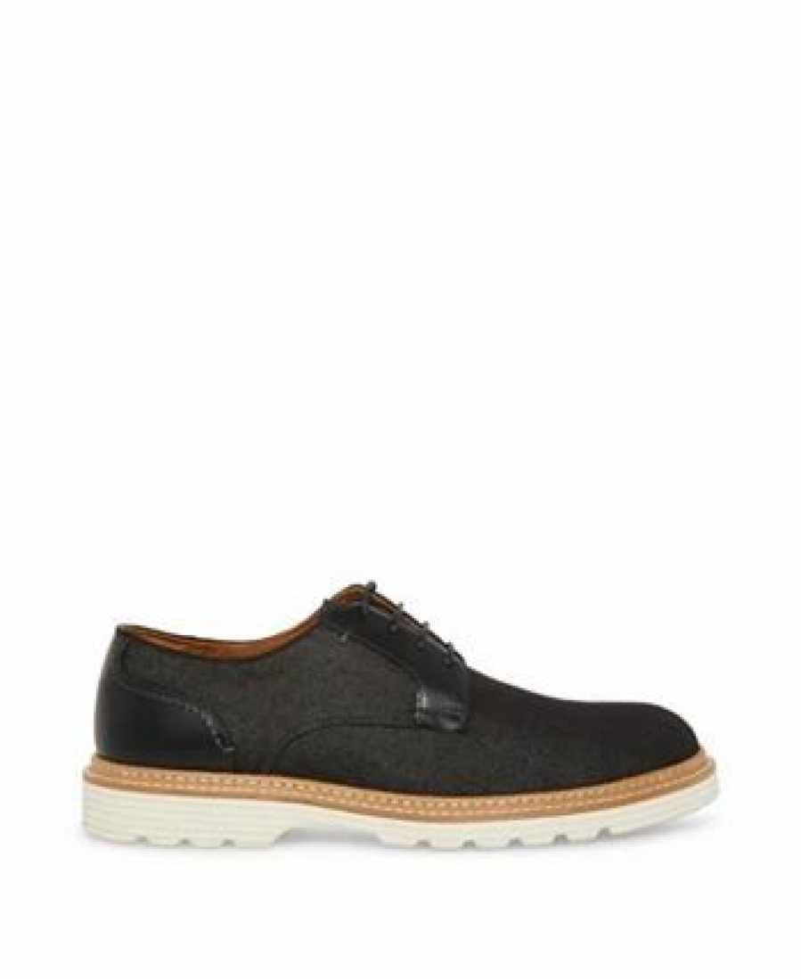 All Men'S Shoes * | Steve Madden 'S Curie Lace-Up Shoes Black