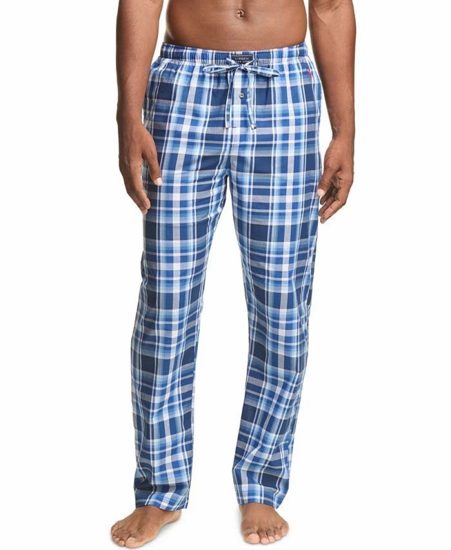 Pajamas & Robes * | Polo Ralph Lauren Men'S Plaid Woven Pajama Pants Monroe Plaid