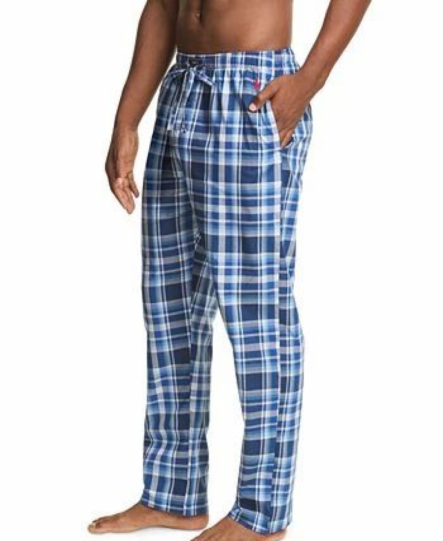 Pajamas & Robes * | Polo Ralph Lauren Men'S Plaid Woven Pajama Pants Monroe Plaid