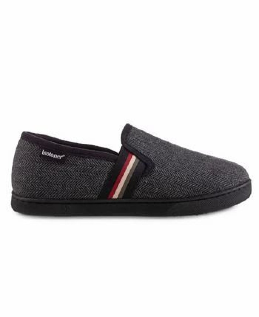 All Men'S Shoes * | Isotoner Signature Men'S Maverick Closed Back Slipper Black