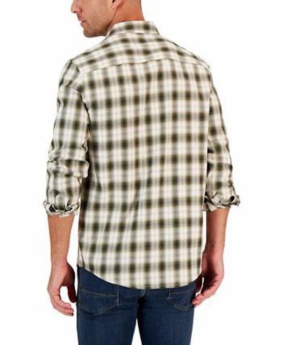 Casual Button-Down Shirts * | Alfani Men'S Droa Plaid Shirt, Created For Macy'S