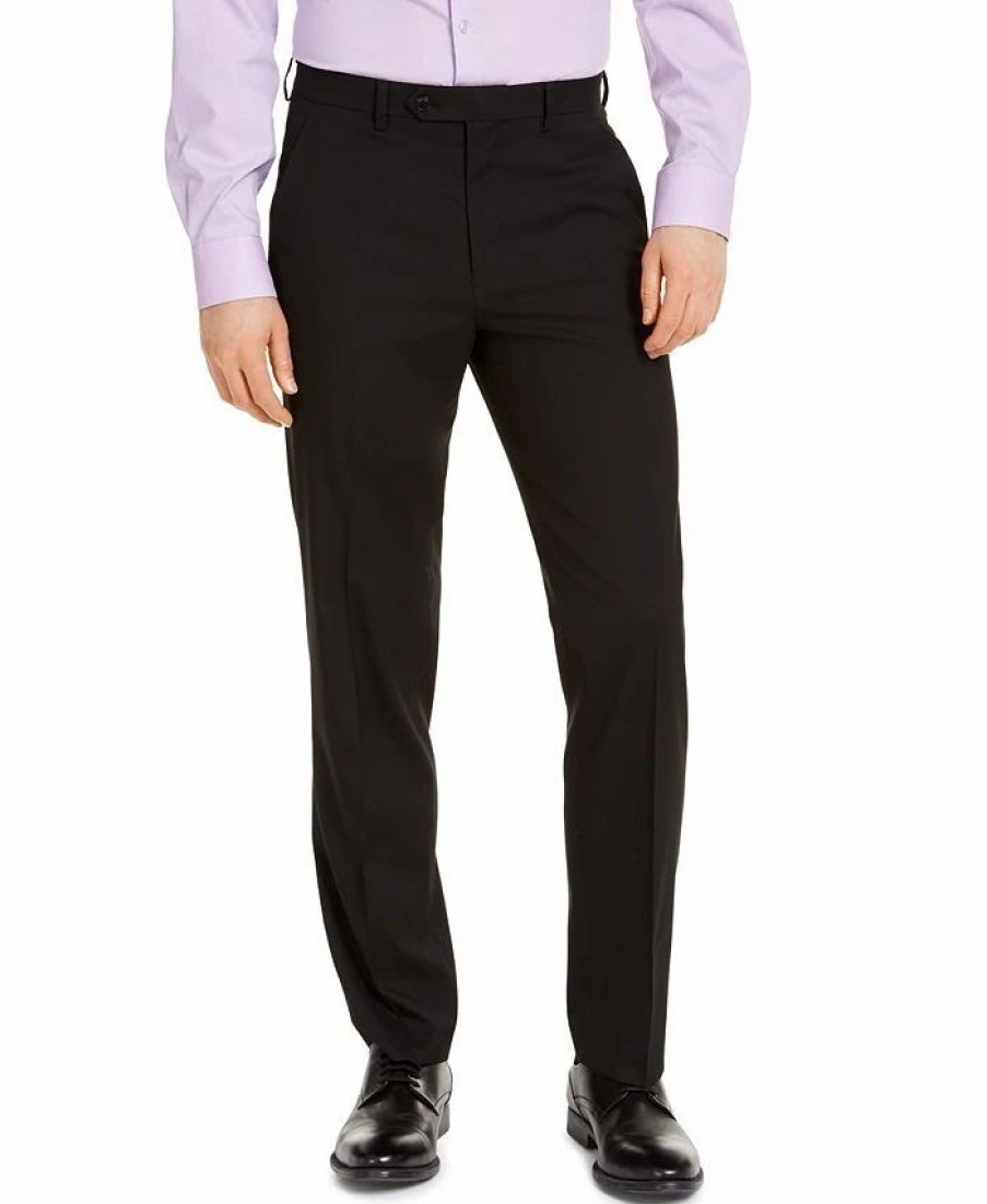 Pants * | Alfani Men'S Classic-Fit Stretch Solid Suit Pants, Created For Macy'S