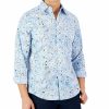 Casual Button-Down Shirts * | Club Room Men'S Long-Sleeve Arno Paisley Refined Woven Shirt, Created For Macy'S Cornflower Blue