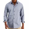 Casual Button-Down Shirts * | Club Room Men'S Pioloa Plaid Shirt, Created For Macy'S Blue Combo