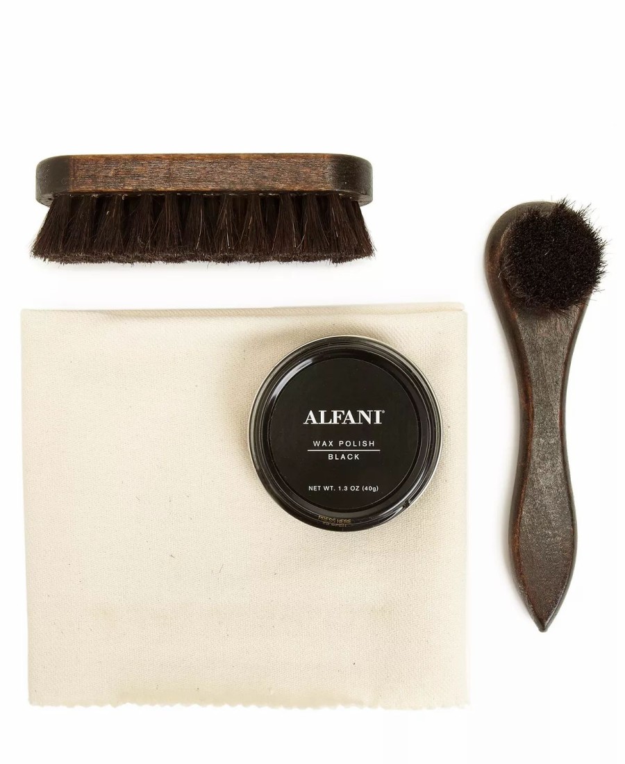 All Men'S Shoes * | Alfani Shoe Accessories 4 Piece Pro Shoe Care Kit, Created For Macy'S Brown