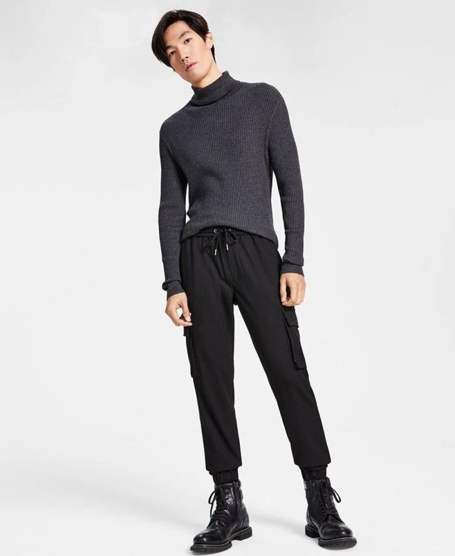 Pants * | Inc International Concepts Men'S Slim-Fit Brushed Cargo Jogger Pants, Created For Macy'S