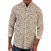 Casual Button-Down Shirts * | Club Room Men'S Autumnal Foliage Classic-Fit Botanical-Print Button-Down Poplin Shirt, Created For Macy'S Karanda Red