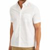 Casual Button-Down Shirts * | Club Room Men'S Inaldo Shirt, Created For Macy'S White Pure