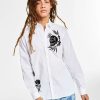 Casual Button-Down Shirts * | Inc International Concepts .N.C. International Concepts Men'S Regular-Fit Floral Skull-Print Shirt, Created For Macy'S Bright White