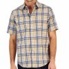 Casual Button-Down Shirts * | Club Room Men'S Refined Plaid Short-Sleeve Button-Up Shirt, Created For Macy'S Blue Lupine Com