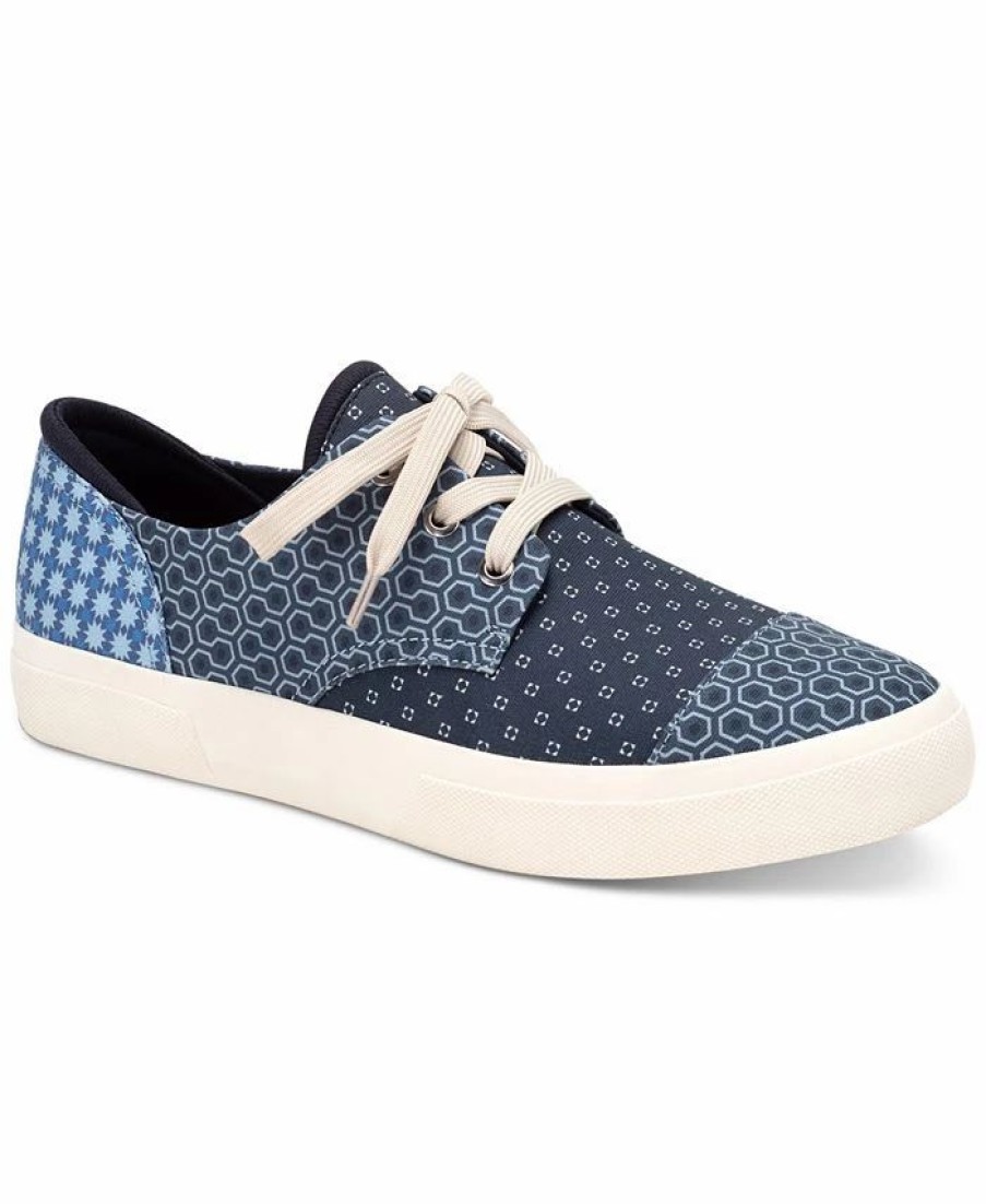 All Men'S Shoes * | Sun + Stone Men'S Kiva Patterned Lace-Up Sneakers, Created For Macy'S Patchwork Blue Bandana