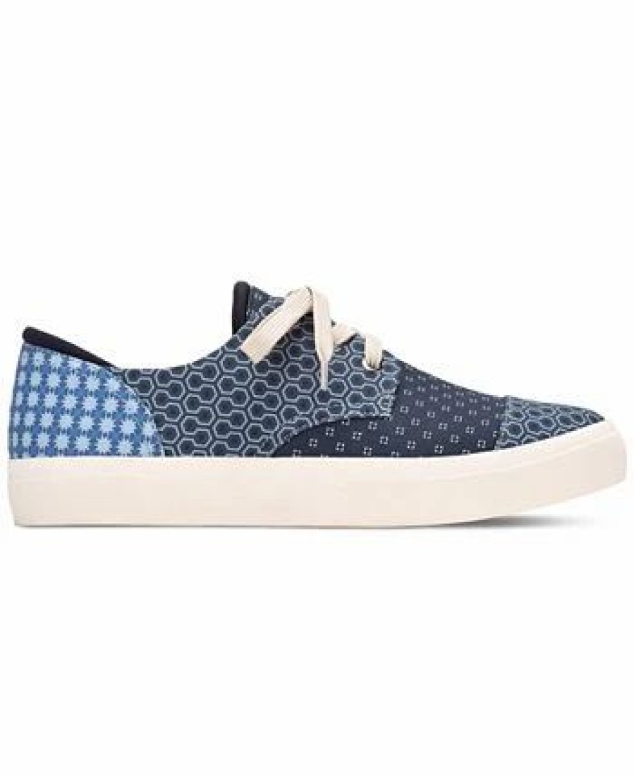 All Men'S Shoes * | Sun + Stone Men'S Kiva Patterned Lace-Up Sneakers, Created For Macy'S Patchwork Blue Bandana