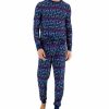 Pajamas & Robes * | Family Pajamas Men'S Love Valentine'S Day Matching Pajama Set, Created For Macy'S Medieval Blue Smiley