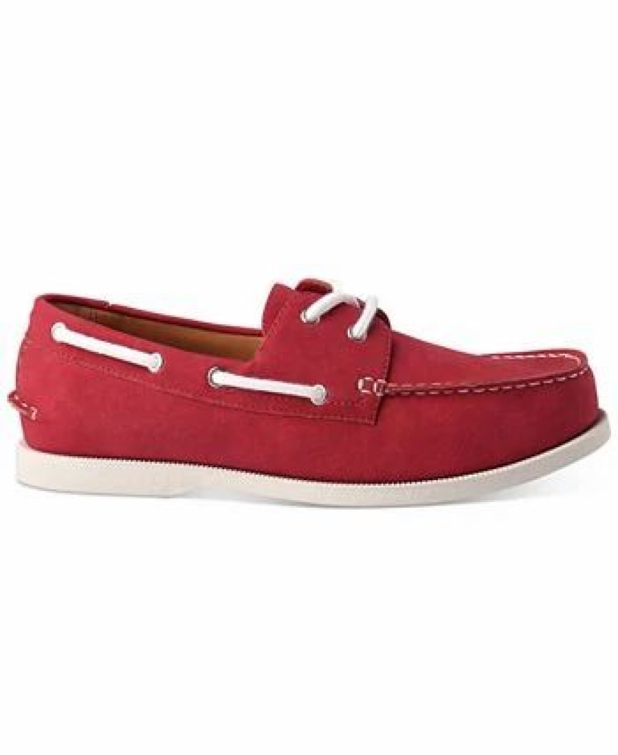 All Men'S Shoes * | Club Room Men'S Boat Shoes, Created For Macy'S Deep Red