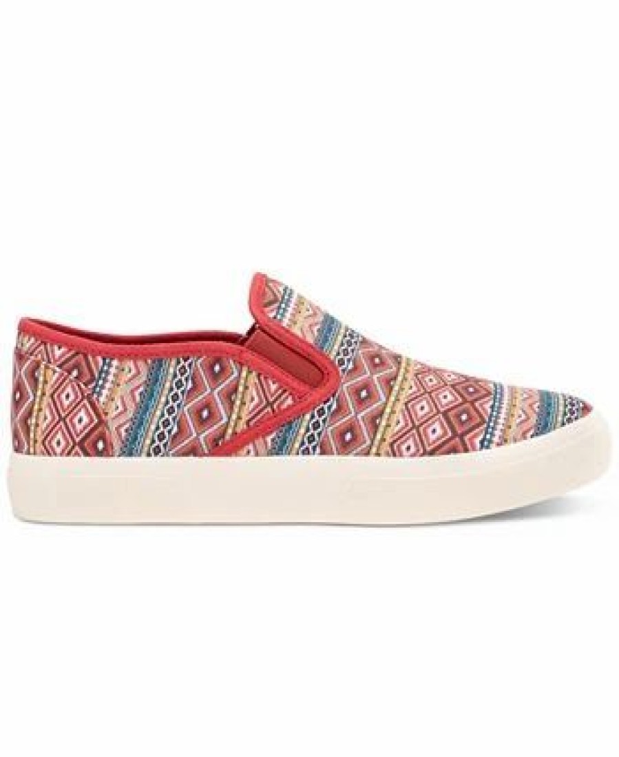 All Men'S Shoes * | Sun + Stone Men'S Reins Geo-Print Slip-On Sneakers, Created For Macy'S Aztec Print