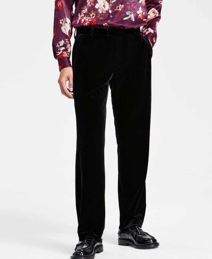 Pants * | Inc International Concepts Men'S Owen Slim-Fit Velvet Suit Pants, Created For Macy'S