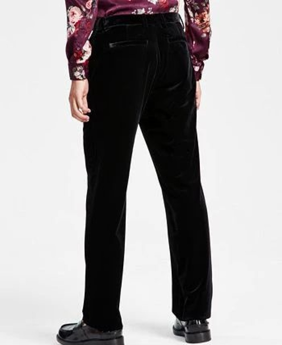 Pants * | Inc International Concepts Men'S Owen Slim-Fit Velvet Suit Pants, Created For Macy'S