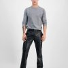 Pants * | Inc International Concepts Men'S Jonny Slim-Fit Faux-Leather Suit Pants, Created For Macy'S Deep Black