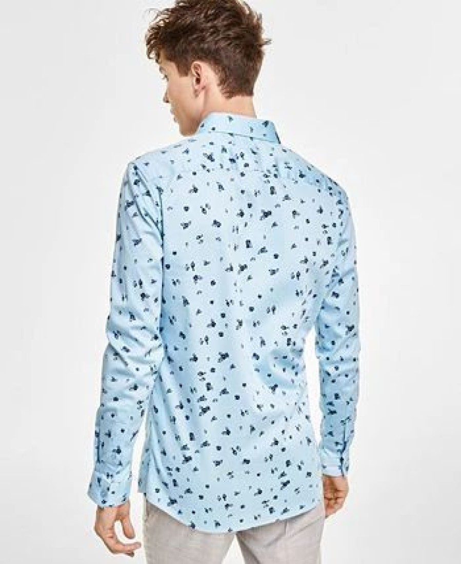 Casual Button-Down Shirts * | Inc International Concepts Slim-Fit Floral-Print Dress Shirt, Created For Macy'S