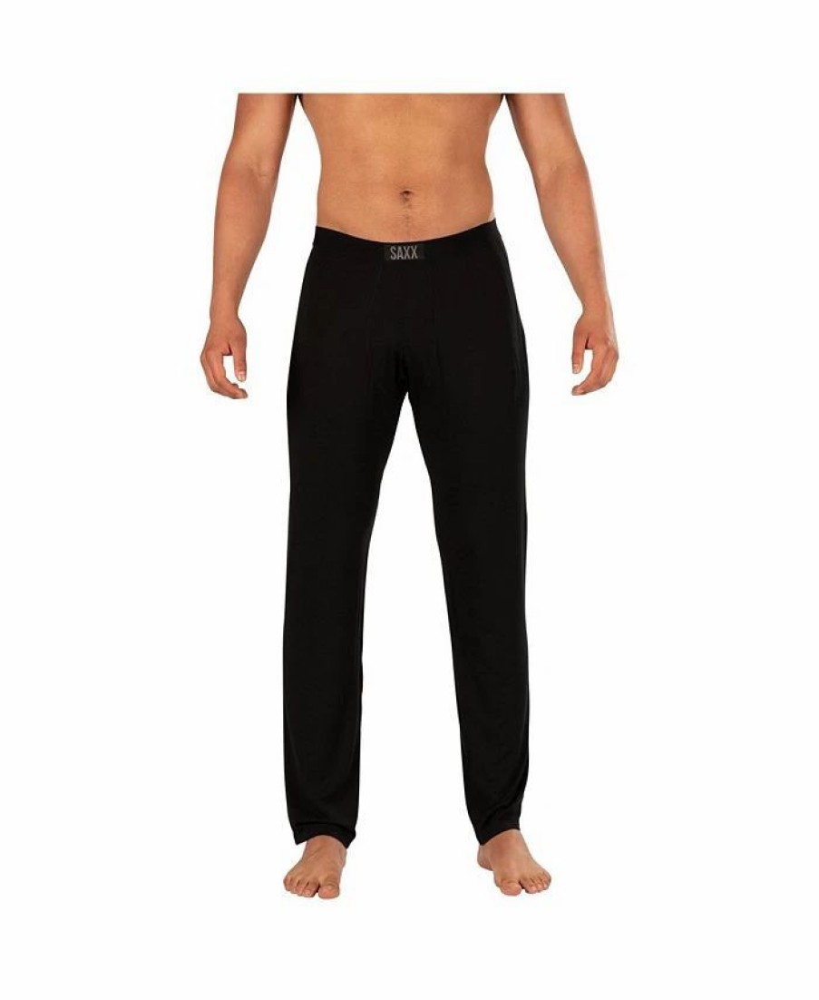 Pajamas & Robes * | Saxx Men'S Sleepwalker Ballpark Pajama Pants Black 2