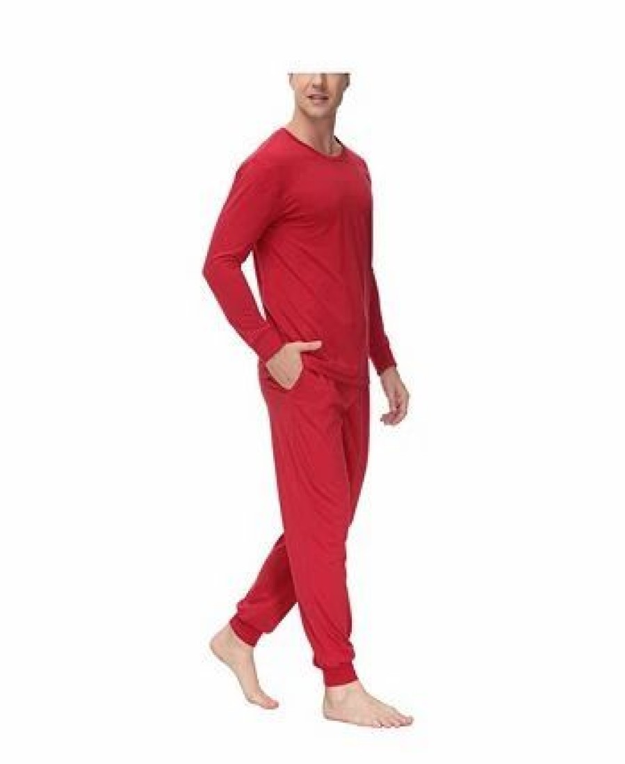 Pajamas & Robes * | Ink+Ivy Men'S Two-Piece Crewneck Shirt And Jogger Pajama Set