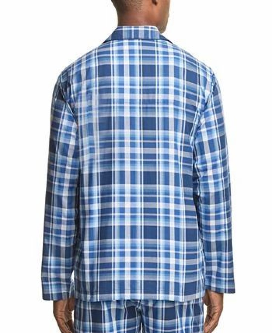 Pajamas & Robes * | Polo Ralph Lauren Men'S Plaid Woven Pajama Top Monroe Plaid