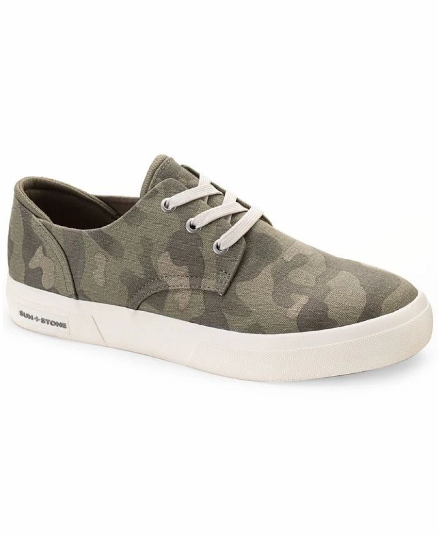 All Men'S Shoes * | Sun + Stone Men'S Kiva Lace-Up Core Sneakers, Created For Macy'S Camo Green