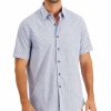 Casual Button-Down Shirts * | Club Room Men'S Regular-Fit Medallion-Print Shirt, Created For Macy'S Blue Combo