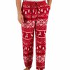 Pajamas & Robes * | Club Room Men'S Fair Isle Fleece Pajama Pants, Created For Macy'S Red