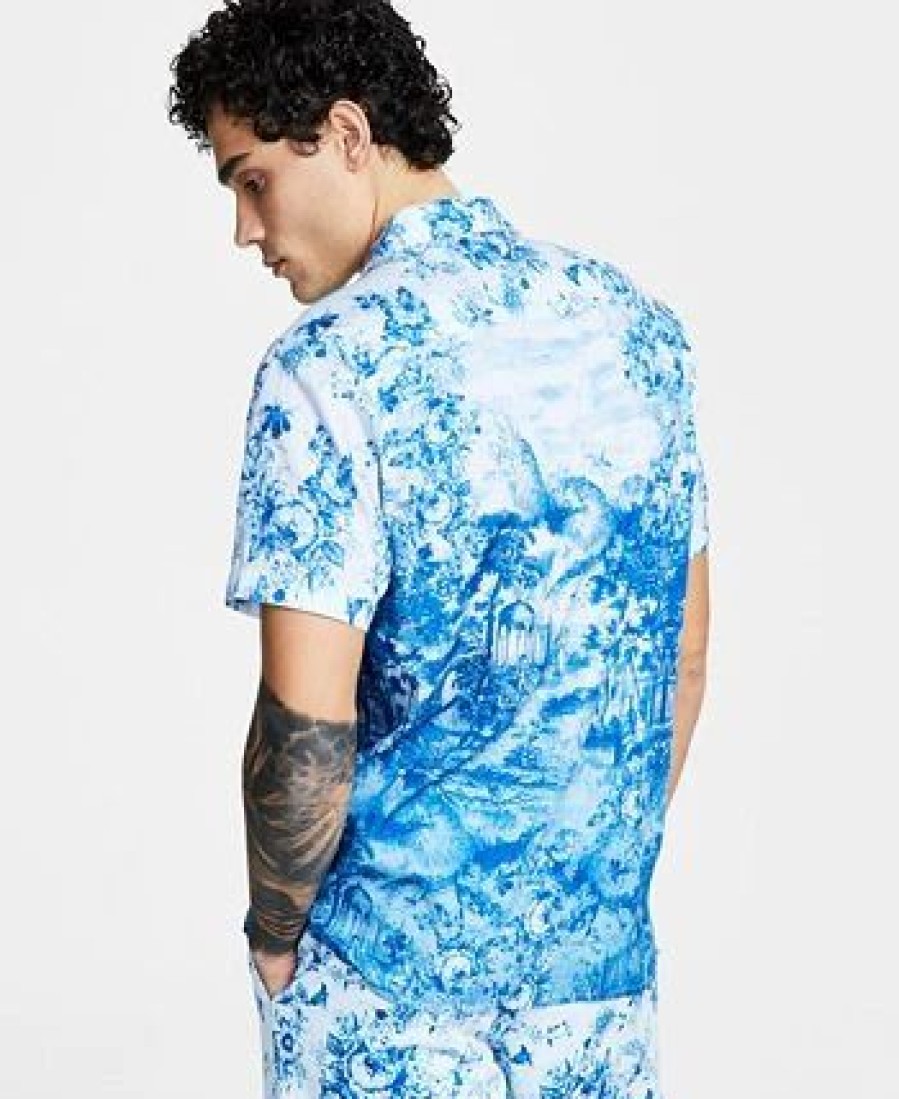 Casual Button-Down Shirts * | Inc International Concepts Men'S Bloom Print Button-Down Camp Shirt, Created For Macy'S Plein Air