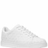 All Men'S Shoes * | Michael Kors N'S Nate Allover Mk Logo Sneakers Bright White