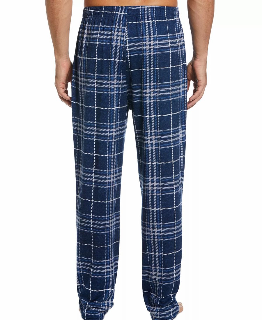 Pajamas & Robes * | Perry Ellis Portfolio Men'S Plaid Knit Pajama Pants