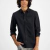 Casual Button-Down Shirts * | Inc International Concepts .N.C. International Concepts Men'S Regular-Fit Shirt With Faux-Leather Trim, Created For Macy'S