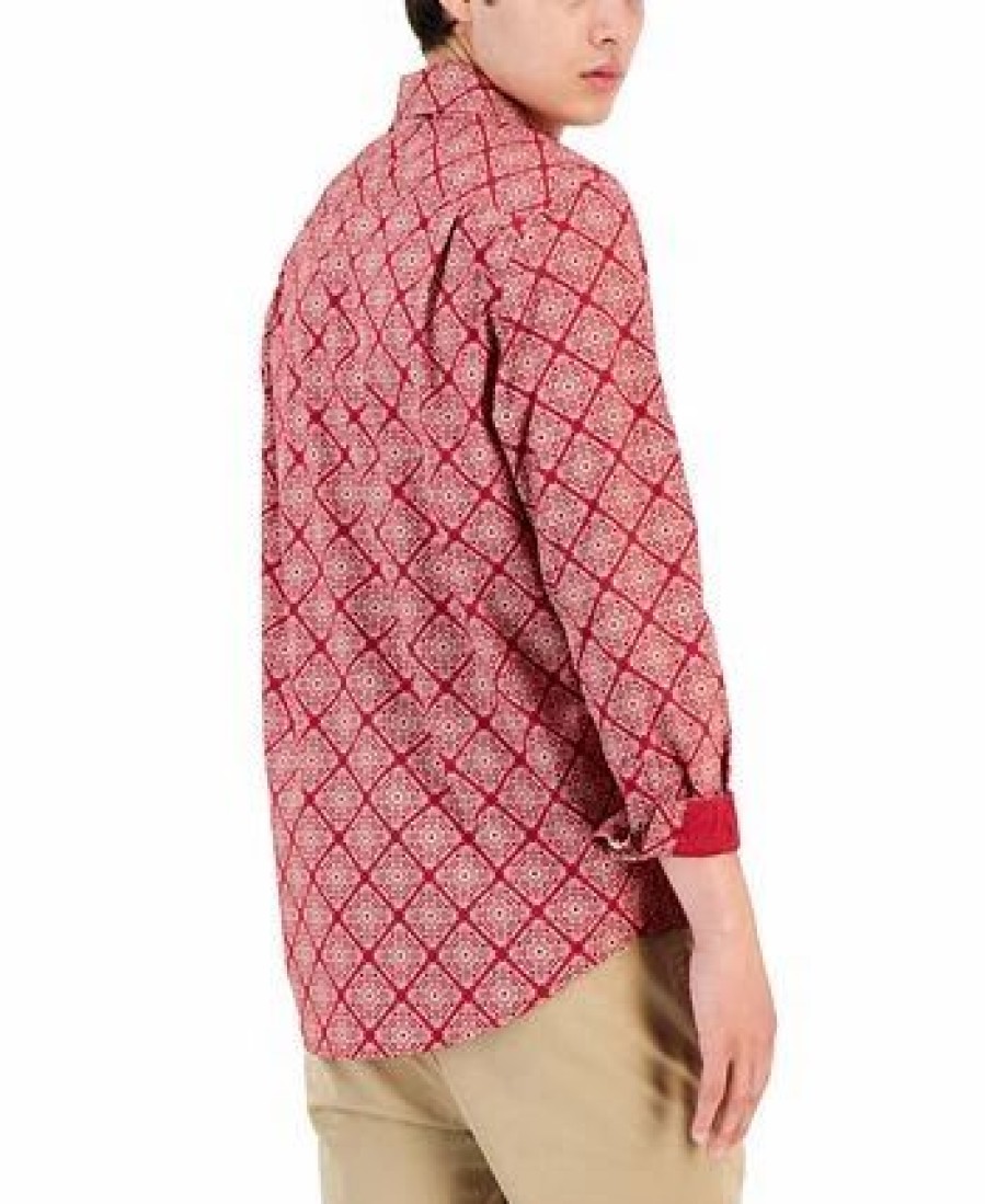 Casual Button-Down Shirts * | Club Room Men'S Mono Medal Shirt, Created For Macy'S