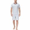 Pajamas & Robes * | Ink+Ivy Men'S Moisture-Wicking Crewneck T-Shirt & Shorts Pajama Set