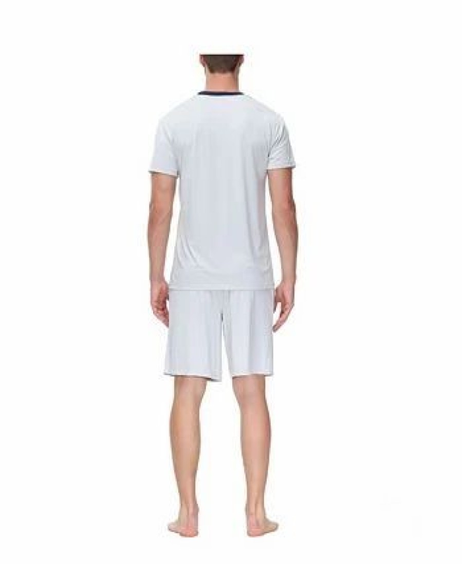 Pajamas & Robes * | Ink+Ivy Men'S Moisture-Wicking Crewneck T-Shirt & Shorts Pajama Set