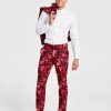 Pants * | Inc International Concepts Men'S Roscoe Slim-Fit Floral-Print Suit Pants, Created For Macy'S Port