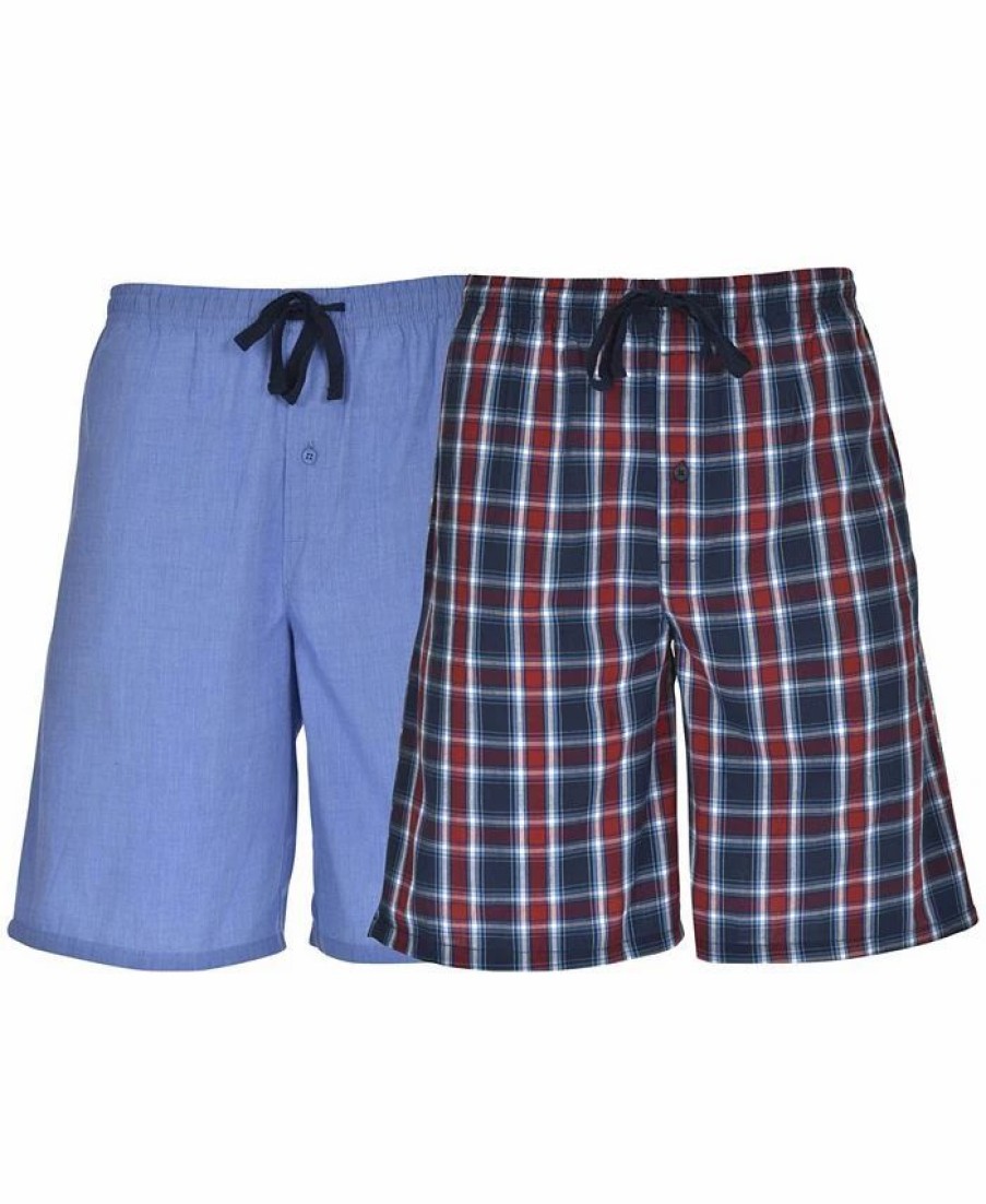 Pajamas & Robes * | Hanes Platinum Men'S Woven Jam, 2 Pack