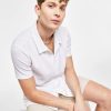 Casual Button-Down Shirts * | Inc International Concepts Men'S Rib Knit Button-Up Short-Sleeve Shirt, Created For Macy'S